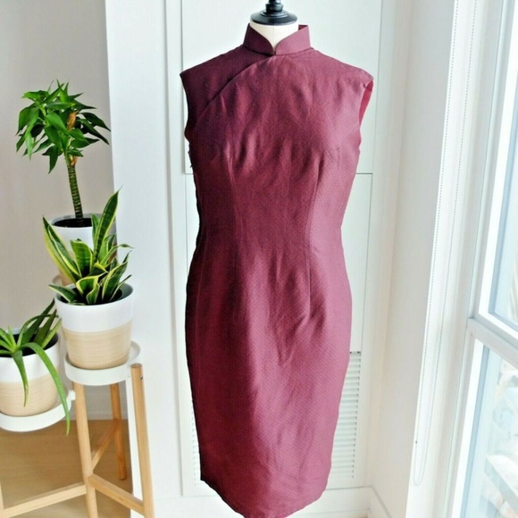 Vintage Dresses & Skirts - Vintage Chinese Cheongsam Qipao Dress Silk Wool